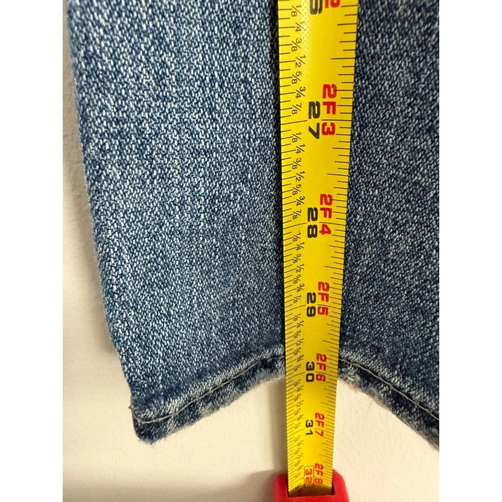 American Eagle Outfitters Men's 34x30 Blue‎ Distressed Straight Leg Denim Jeans